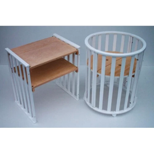 Кровать детская Twins Cozy овальная 160х60 9800-TC-160-01, белая