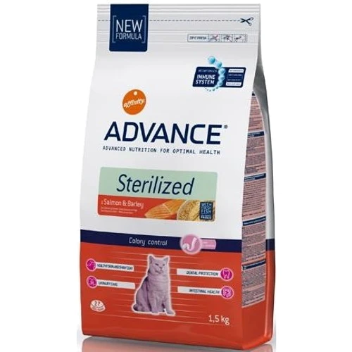 Корм для кошек Advance Cat Sterilized с лососем 1.5 кг