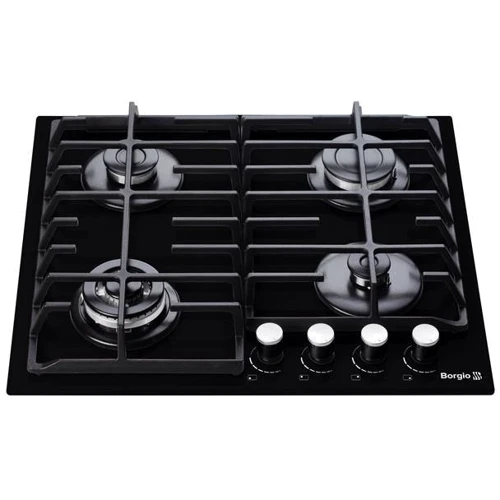 Варильна поверхня BORGIO 6192-17 FFD black Glass: Кількість конфорок 4