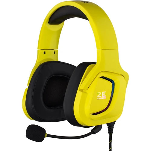 Навушники 2E Gaming HG340 RGB USB 7.1 Yellow (2E-HG340YW-7.1)