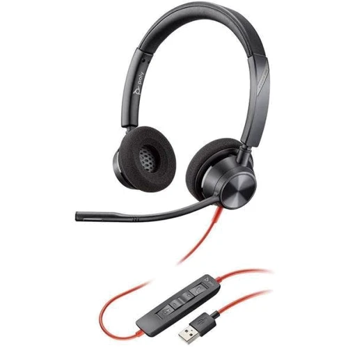Наушники Plantronics Blackwire 3320-M USB-A (214012-01): Тип конструкции накладные