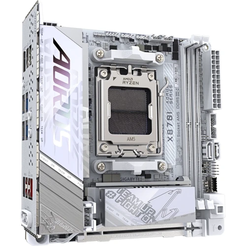 Gigabyte X870I AORUS PRO ICE: Оперативная память 2xDDR5 8000 МГц, до 128 ГБ