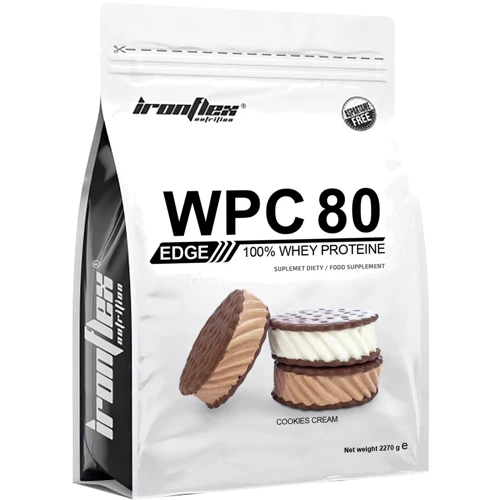 Протеин IronFlex Nutrition WPC 80eu EDGE 2270 g /75 servings/ Cookies Cream