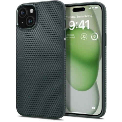 Чехол для iPhone Spigen Liquid Air Abyss Green (ACS06652) for iPhone 15 Plus
