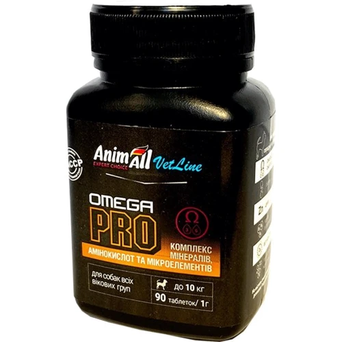 Витамины AnimAll VetLine Omega PRO для собак малых пород 1 гх90 т. (4820150205478)