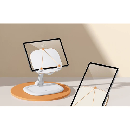 Держатель Baseus Desk Holder Seashell White (B10451501211-00) for Apple iPhone 16 I 15 I 14 I 13 I 12 series and iPad фото 10