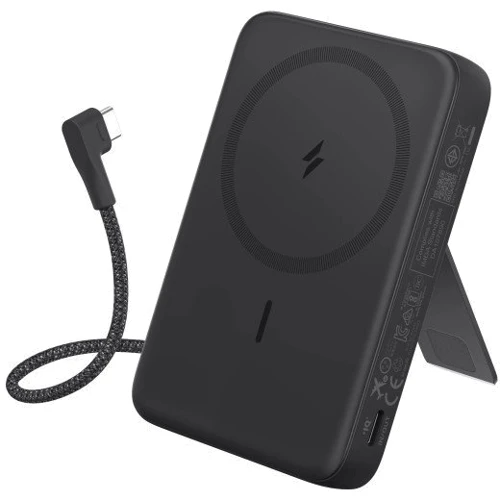Внешний аккумулятор Anker Power Bank 10000mAh Zolo Magnetic Wireless Portable Charger 30W Black (A1685011): Емкость батареи, мАч 10000