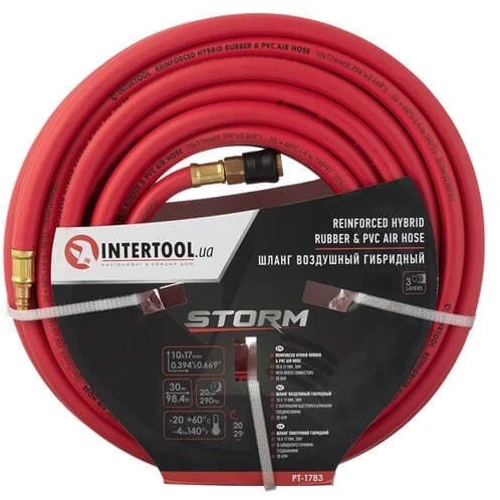Шланг гибридный Intertool PT-1783 20 атм, 10*17мм, 30м фото 6