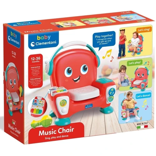 Центр ігровий розвиваючий Clementoni Music Chair (8005125177318): Особливості музыкальное сопровождение