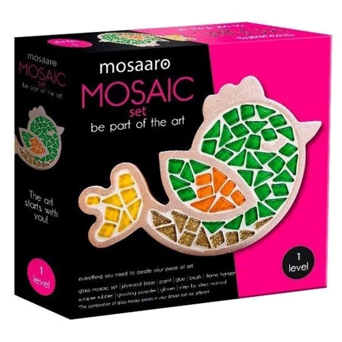 Набор для творчества Mosaaro Птичка стеклянная мозаика (MA1005)