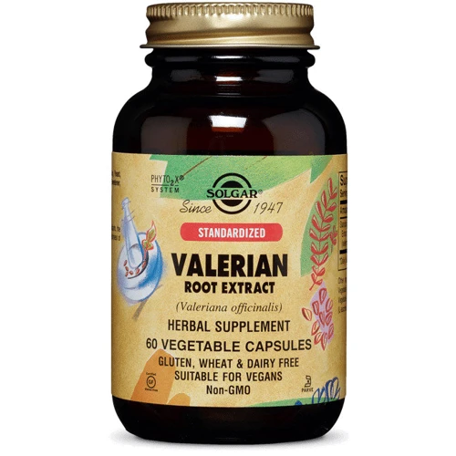 Solgar Standardized Valerian Root Extract 60 Vegetable Capsules