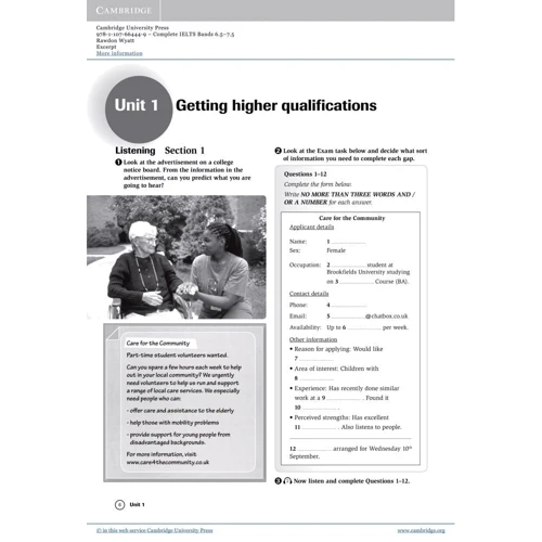 Complete IELTS Bands 6.5-7.5: Workbook without Answers with Audio CD: ISBN 9781107664449, 978-1-107-66444-9