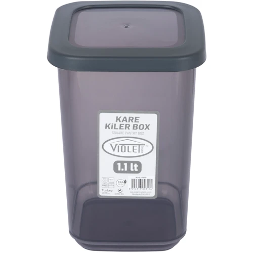 Контейнер для сыпучих Violet House 1.1 л (0310 Transparent Black)