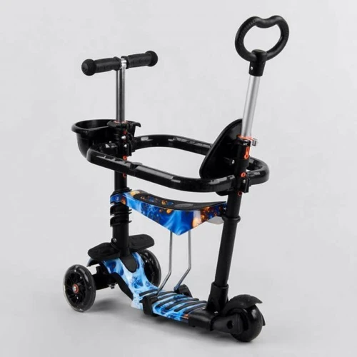 Самокат Best Scooter із захисним бампером чорний (S 3597): Тип коліс литые