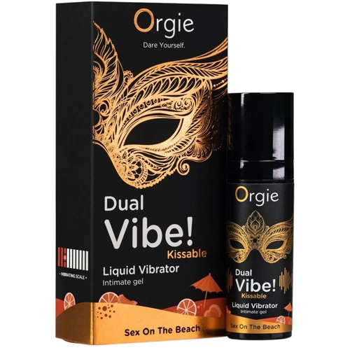 Жидкий вибратор Orgie Dual Vibe! Sex On The Beach Kissable Liquid Vibrator, 15 мл