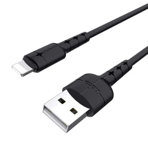 Кабель Hoco USB Cable to Lightning X30 2A 1.2m Black: Тип USB Cable - Lightning
