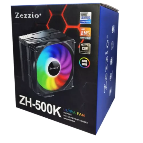 Кулер Zezzio ZH-500K: Регулировка оборотов широтно-импульсная модуляция (PWM)
