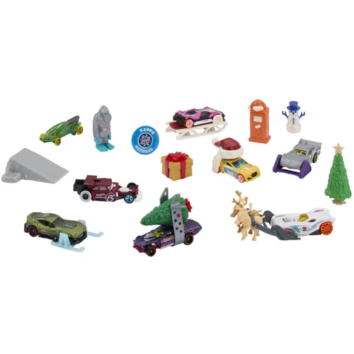 Адвент-календар Hot Wheels (HTG00): Матеріал Пластик