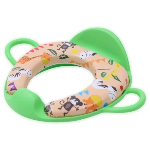 Накладка на унитаз с ручками+спинка Lorelli MONKEY (green)