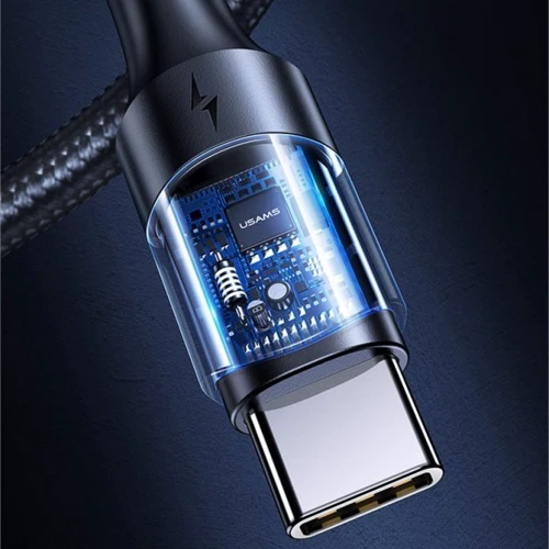Кабель Usams Cable USB-C to USB-C PD 100W 2m Black (US-SJ525) фото 3