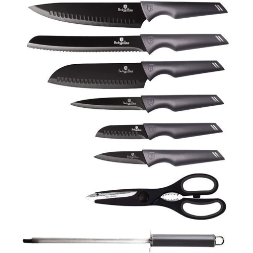 Набор кухонных ножей Berlinger Haus Metallic Line Carbon Pro Edition 8 предметов (BH 2586): Количество предметов 8