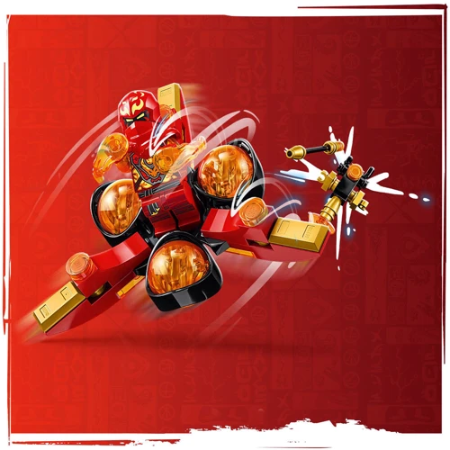 Конструктор LEGO Ninjago Суперсила дракона Кая сальто спин-джитсу 72 деталей (71777) фото 6