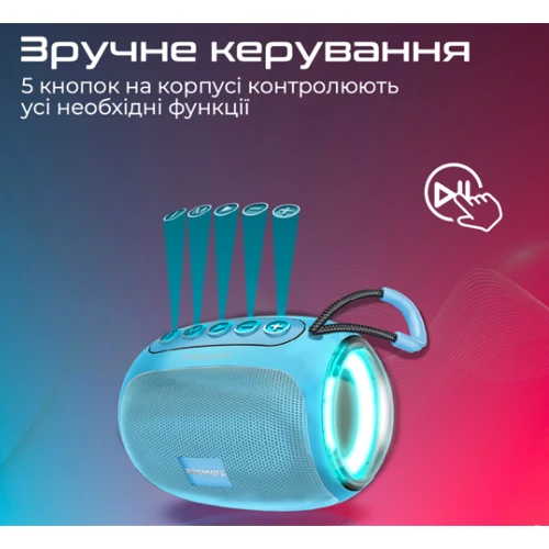 Акустика Promate Capsule-3 Blue (capsule-3.blue): AM / FM радио нет