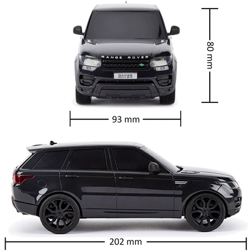 Автомобіль KS Drive на р/в Range Rover Sport (1:24, 2.4Ghz, чорний) (124GRRB): Максимальна швидкість, км/год 10
