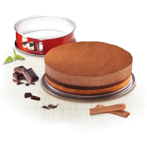 Форма для выпечки Tefal Delibake 27 см, съемное дно, красный (J1641474)