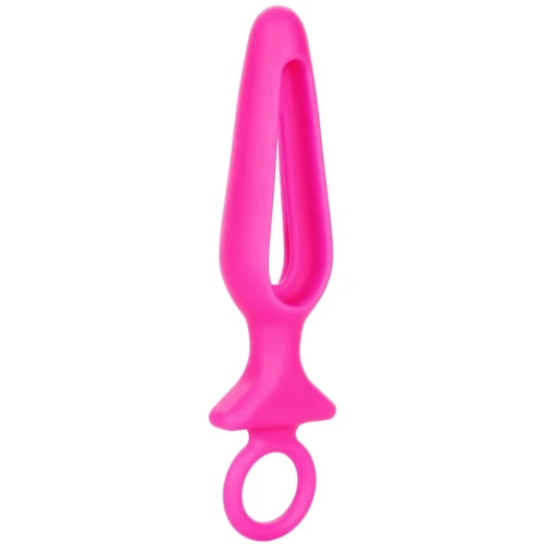 Анальная пробка Pipdream Silicone Groove Probe, 10,25х3,25 см, розовый