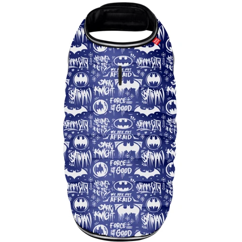Курточка-накидка для собак WAUDOG Clothes Бэтмен бело-голубая XL А 47 см B 68-80 см С 42-52 см (506-4001): Длина спины 47 см