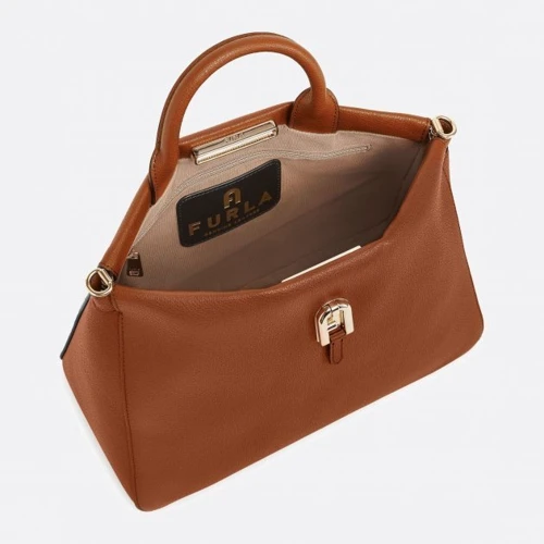 Женская сумка тоут Furla Palazzo S Tote коричневая (WB00345AX073203B00): Тип Сумки