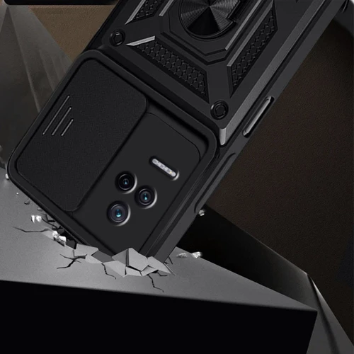 Чехол для телефонов Mobile Case Camshield Serge Ring Black for Xiaomi Poco F4: Совместимость Xiaomi Poco F4