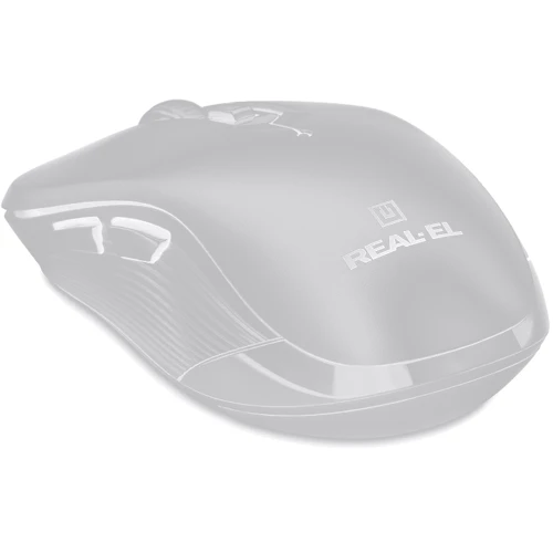 Мышь REAL-EL RM-331 W Black (EL123200044): Эргономика симметричная для левшей