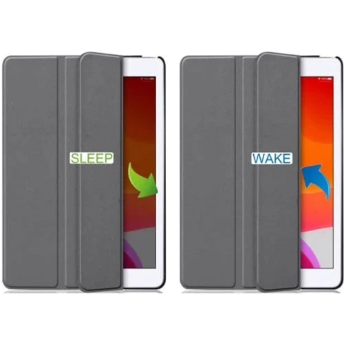 Аксессуар для iPad BeCover Smart Case Gray (707964) for iPad 10.2" (2019-2021): Материал искусственная кожа