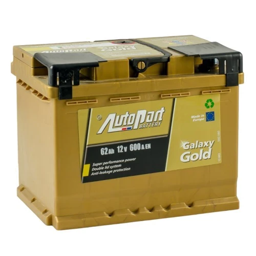 Автомобильный аккумулятор AutoPart 62 Ah/12V Galaxy Gold Ca-Ca (0): Ёмкость, Ач 62
