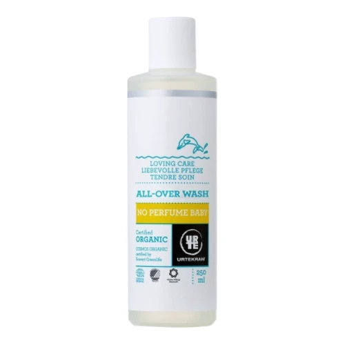 Urtekram No Perfume Baby 250 ml Органическое средство для купания и мытья волос новорожденных