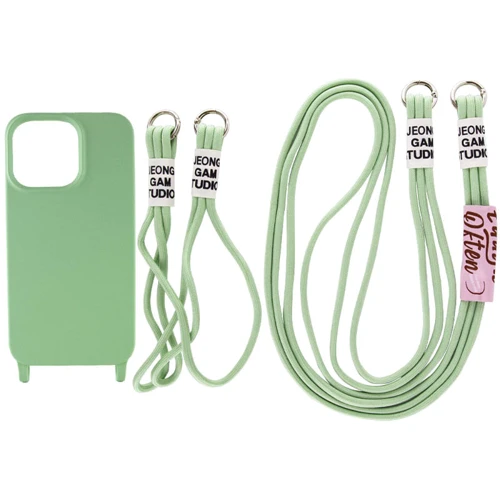Чехол для iPhone TPU Case two straps California Pistachio for iPhone 11 Pro Max