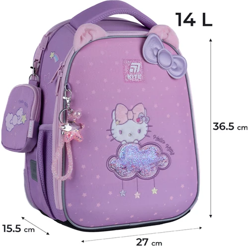 Рюкзак Kite HK25-555S Education 555 Hello Kitty: Размер S (115-130 см)