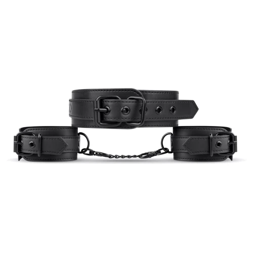 Наручники с ошейником Bedroom Fantasies Collar & Cuffs - Black