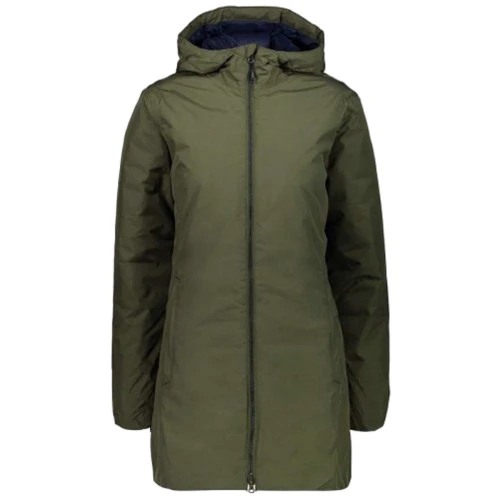 Куртка CMP Woman Parka Fix Hood 38Z1726-F914 48 (40) хаки демисезон с капюшоном