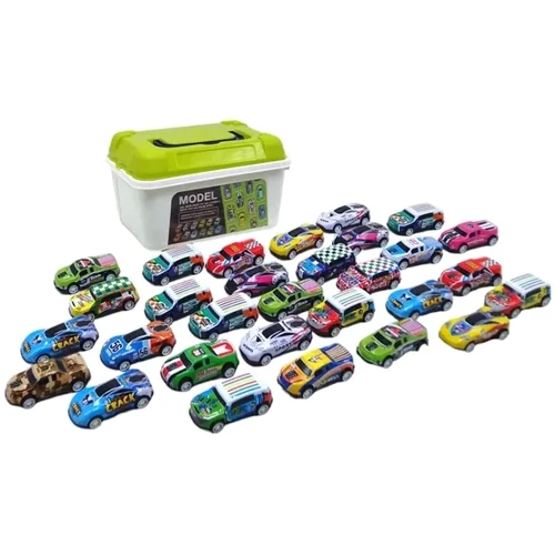 Набор металлических машинок MIC в чемодане, 30 штук (51-T51H): Производитель Mic