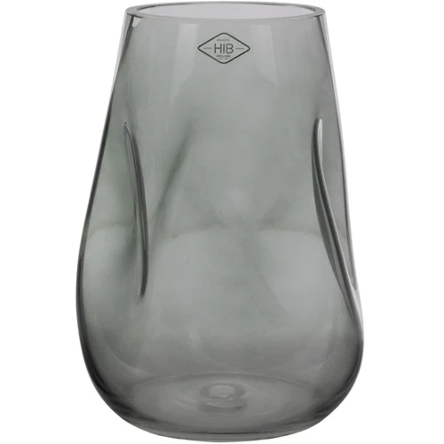 Ваза Lefard Dented grey h28 см d14.5 см (804-118)