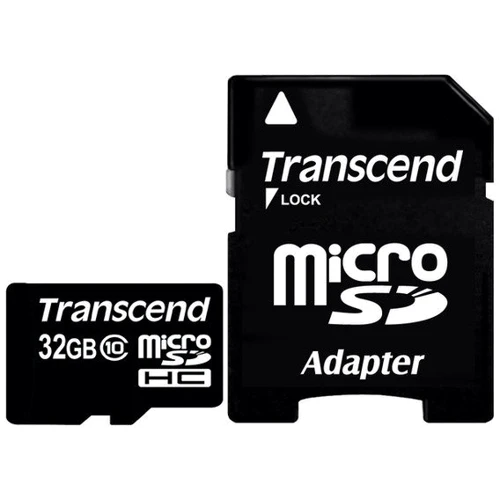 Карта пам'яті Transcend 32GB microSDHC Class 10 + adapter (TS32GUSDHC10): Клас карти Class 10