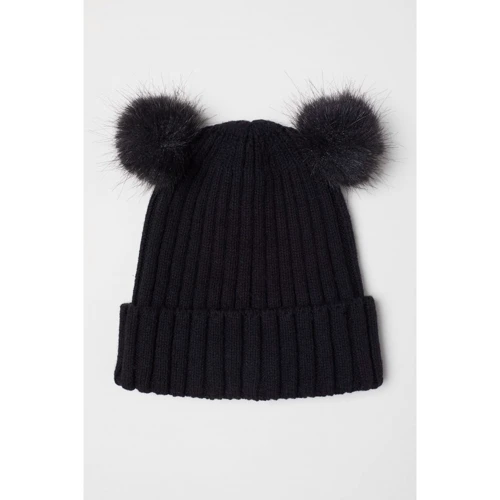 Шапка H&M 1412-6507688 43 черная