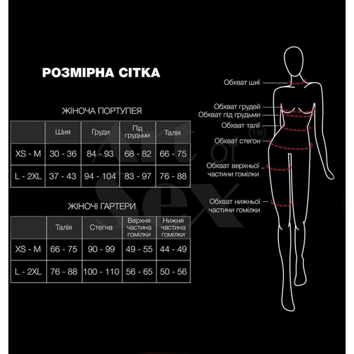 Сексуальная женская портупея Art of Sex - Roxi Вlack (XS-2XL)