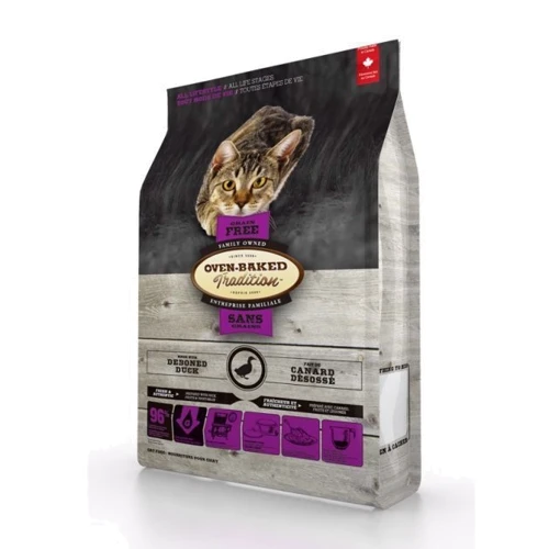 Сухий корм для котів Oven-Baked Tradition зі свіжим м'ясом качки 350 г (9770-350): Вік Взрослые