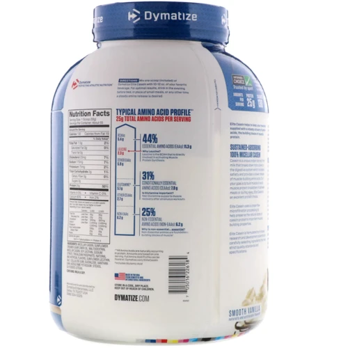 Протеїн Dymatize Elite Casein 1818 g /55 servings/ Vanilla: Вид казеїни