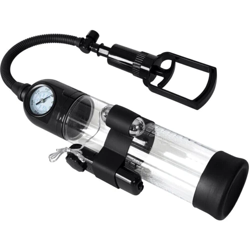 Вакуумная помпа с вибрацией Powerpump MASTER Vibrating - Black&Clear, BS6000034