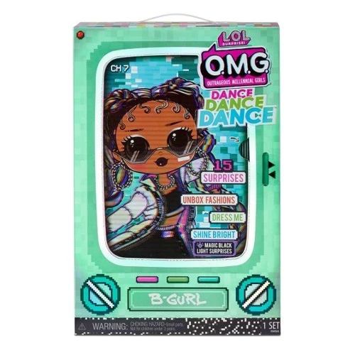 Игровой набор с куклой L.O.L. SURPRISE! серии O.M.G. Dance Брейк-данс Леди (117858): Особенности Сюрприз, С подставкой, На шарнирах